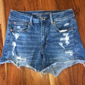 American eagle super stretch denim shorts